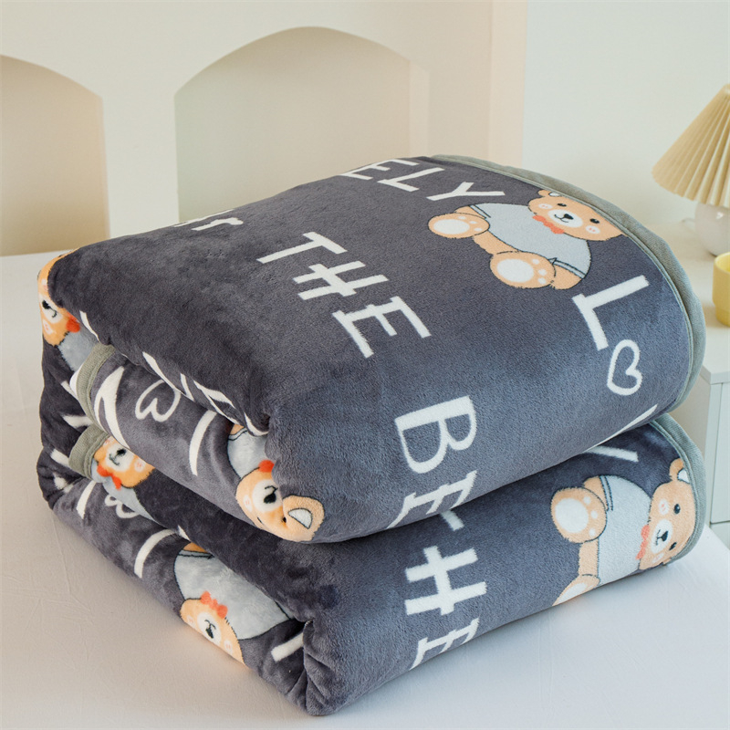 Free shipping fashionable and comfortable plush blanket Falei velvet coral milk velvets blanket wrapped sofa blanket office nap cover blanket