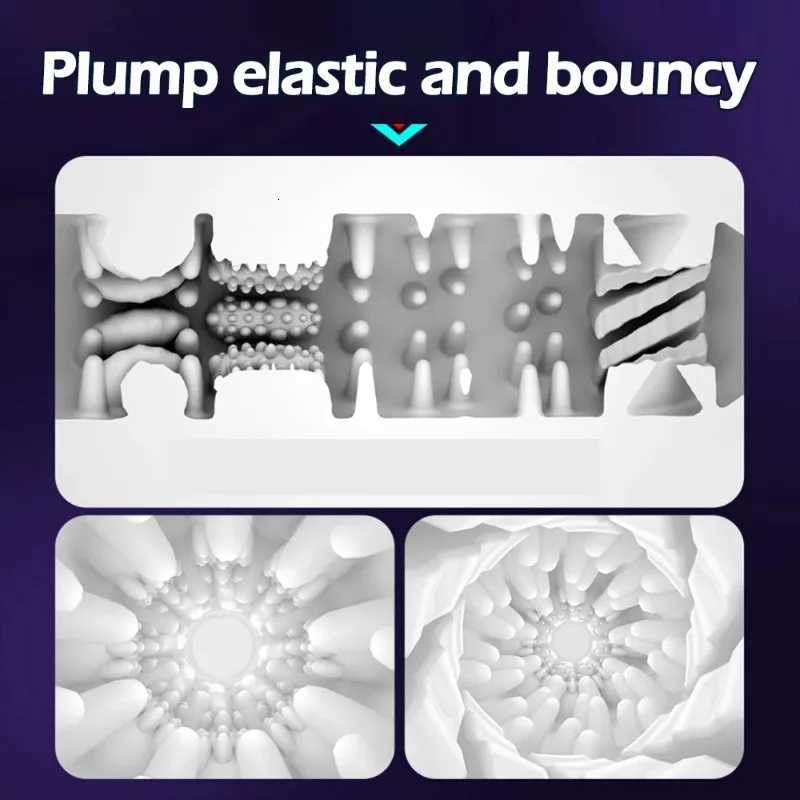 DUBNIY 10 Vibration Modes Masturbation Cup Pocket Pussy Deepthroat Channel Vagina Blowjob Adult Toy Onaholl for Man Machine 18XJ250905