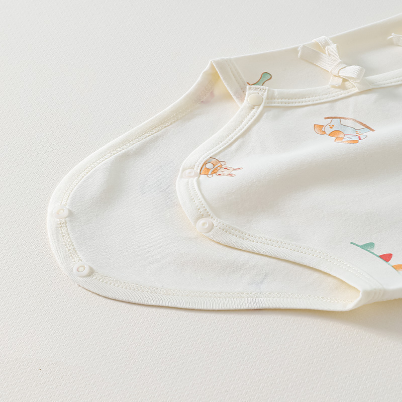 Soft and Comfortable Bulk Purchase Option Kids' Triangle Knot Romper