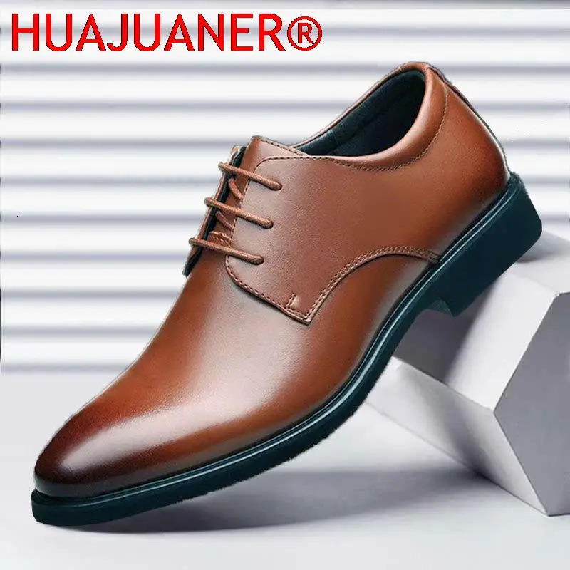 Leather Shoes Mens Breathable Black Soft Leather Soft Bottom Spring And Autumn Man Mens Business Formal Wear Casual Shoes 250903