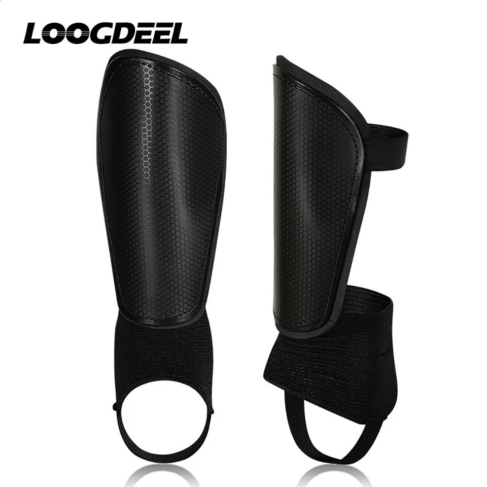Loogdeel 1 Pair Soccer Shin Guard with Ankle Protector and Adjustable Straps Football Protective Gear for Kids Youth Adults 250905