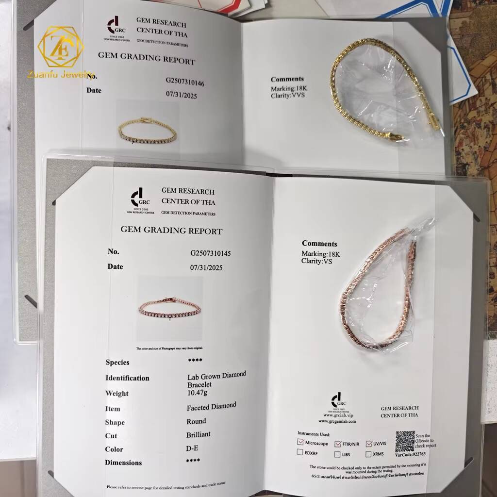 IGI GRC LAB Diamond Necklace D VVS1 VS1 2MM 3MM 4MM 5MM CVD HPHT 18K 14K White Gold Calat LAB Created Diamond Necklace