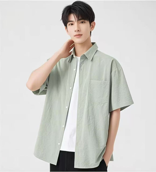 G811716 Spring and autumn new men's wool T-count worsted half-high collar sweater men's machine washable knitted bottoming shirt men's 