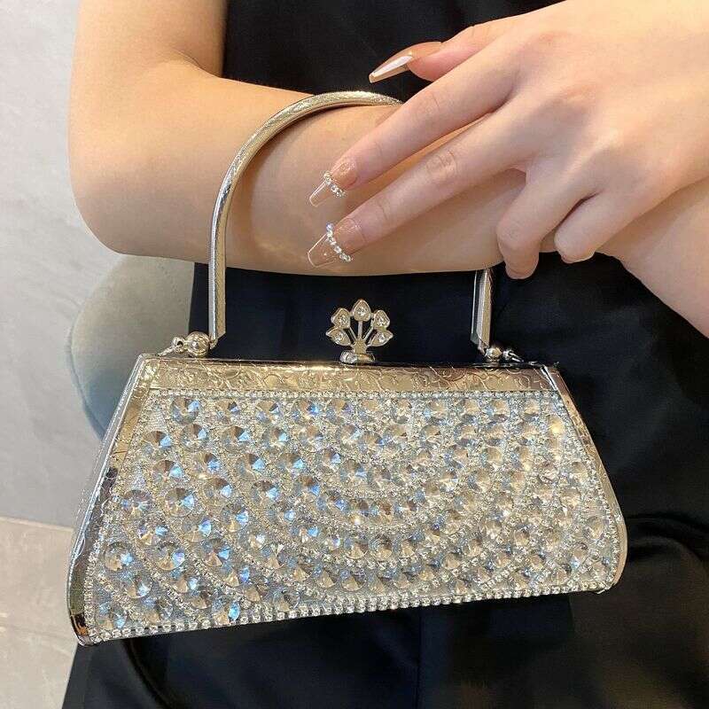 New Fashion Handbag Wedding Dress Shining Water Dia Sier Wine Party Evening Bag