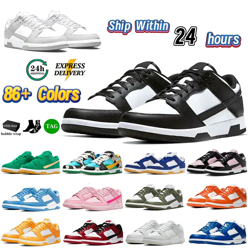 Pandas Running Shoes For Men Women Casual White Black Grey Fog Triple Pink Olive Brown Univeity Red UNC Outdoor Sports Gym Mens Trainers Designer Sneakers