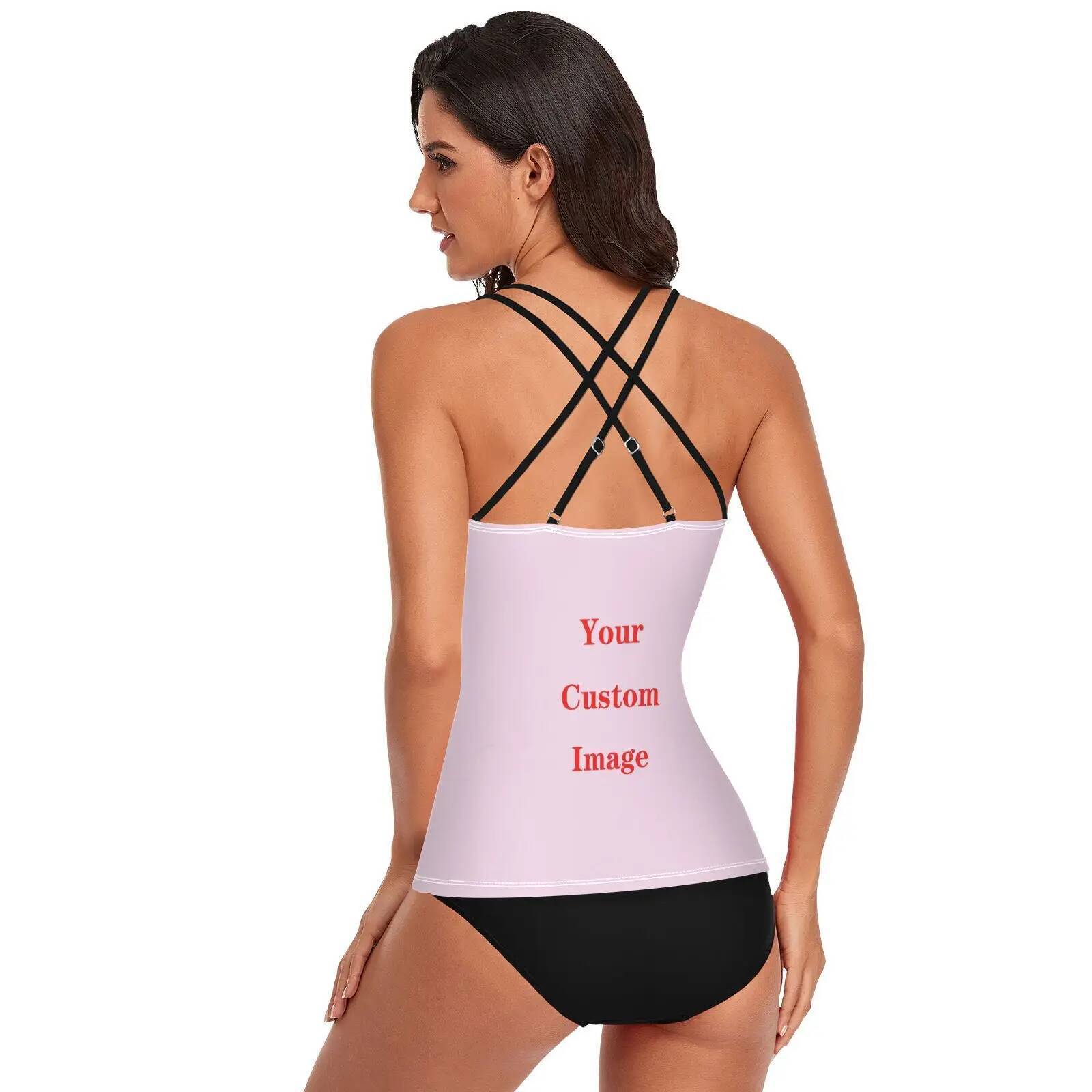 New Sexy Bikini Customizing images Female Handwork Swimming Suit For Women Swimwear Tankini Tank top