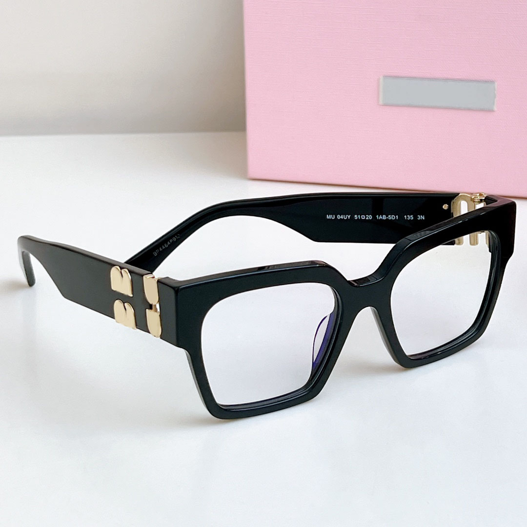 Top version MU04UY sunglasses luxury designer oversized square frame glasses black light read glasses For woman