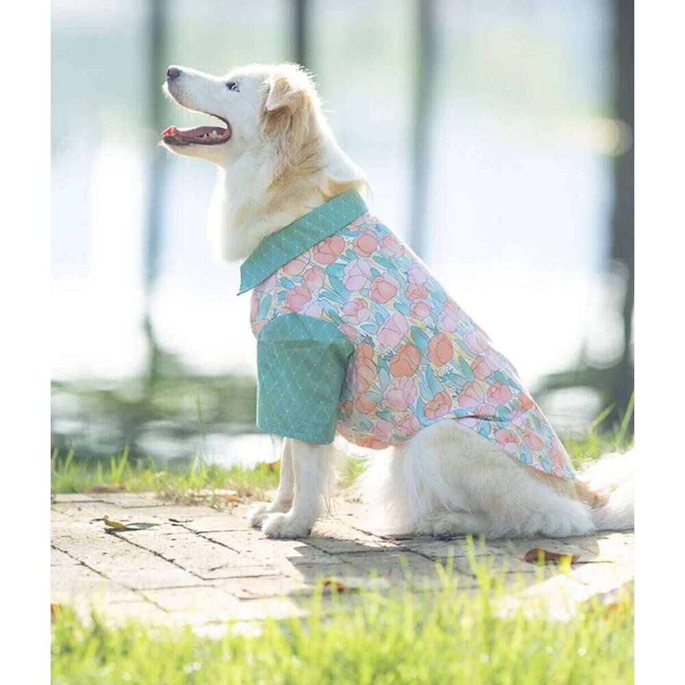 designer brand Dog Chest Back Shirt Pet Clothes Cute Sweet Skirt Suspender