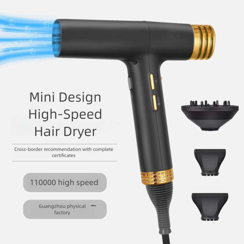 Designer Brand Hot Selling Brushless Motor Household Dormitory Negative Ion Constant Temperature High Speed Hair Dryer