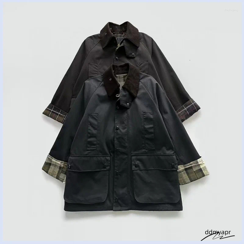 Women's Jackets Wax Free Lapel With ddmyday Multiple Pockets Outdoor Loose Retro And Nostalgic Atmosphere Patchwork Jacket For Women ddmyday ddmy