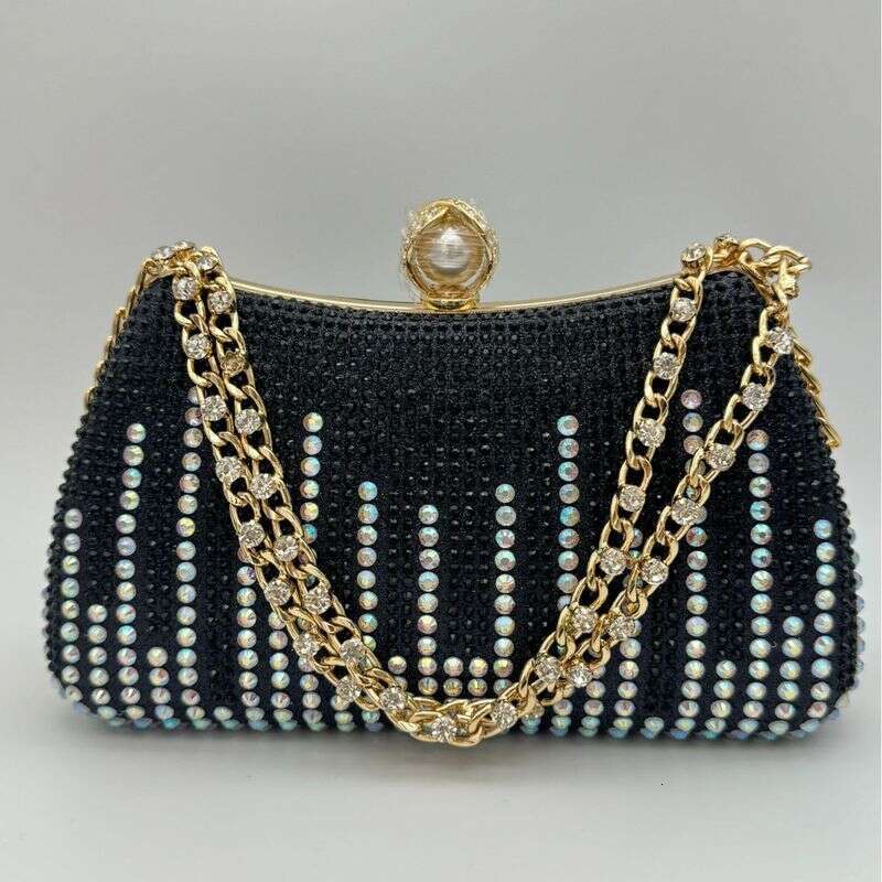 Handbag Chain For Women, Evening Clutch With Rhinestones