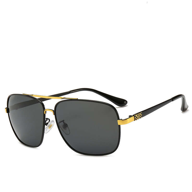 New Men's Polarized Metal Cycling Driving Fashion Sunglasses Square Frame 10022 000