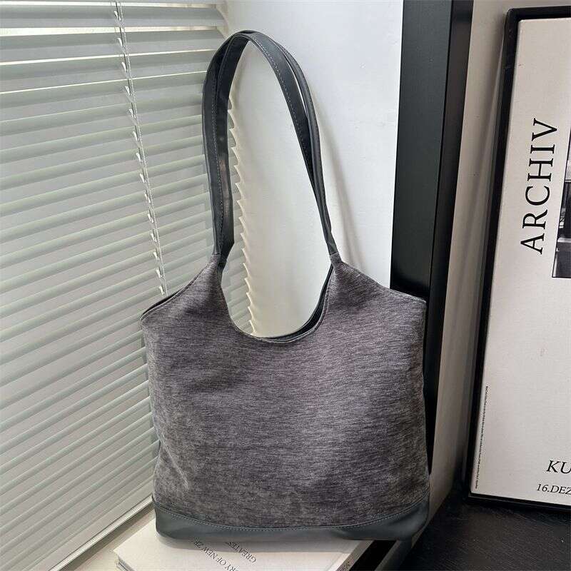 2024 Niche High-End Veet For Women New Large Capacity Shoulder Underarm Casual Versatile Commuter Tote Bag