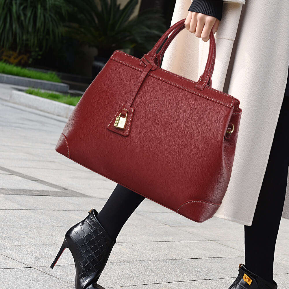 Handbag Fashion Simple Women's Large Capacity High-end Commuter Elegant Middle-aged Mom Can Be Shoulder Bag