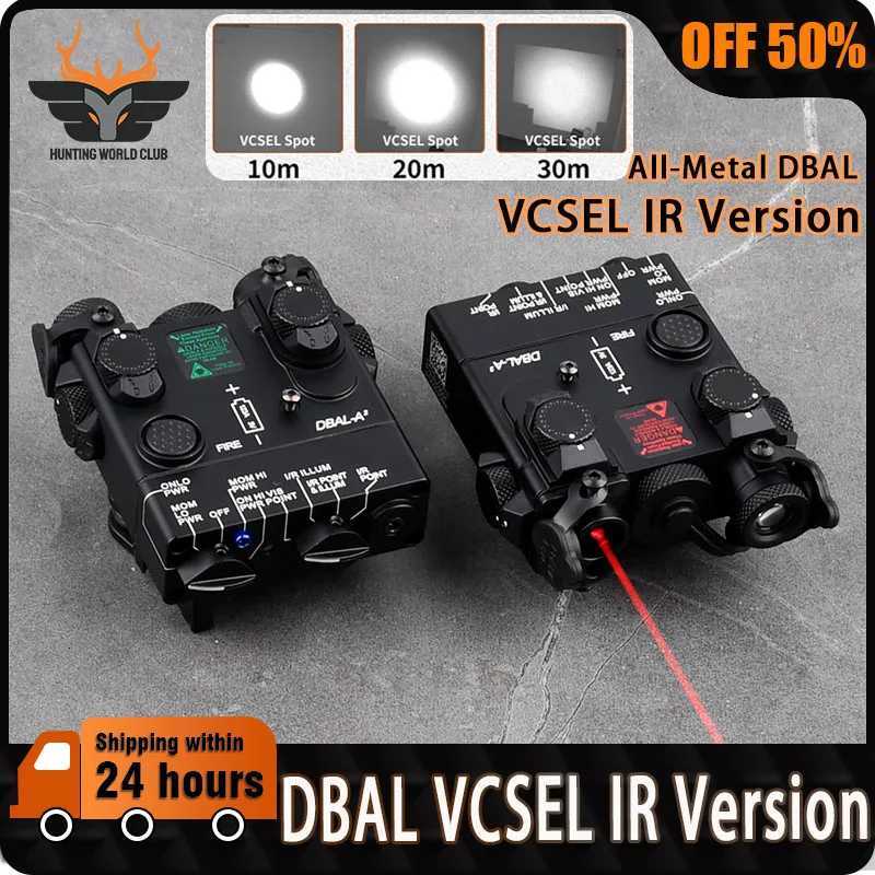 Tactical AllMetal DBALA2 IR Lighting LED Strobe Version Red Green Dot Aiming Hunting Airsoft Weapon DBAL IR VCSEL IndicatorXJ250905