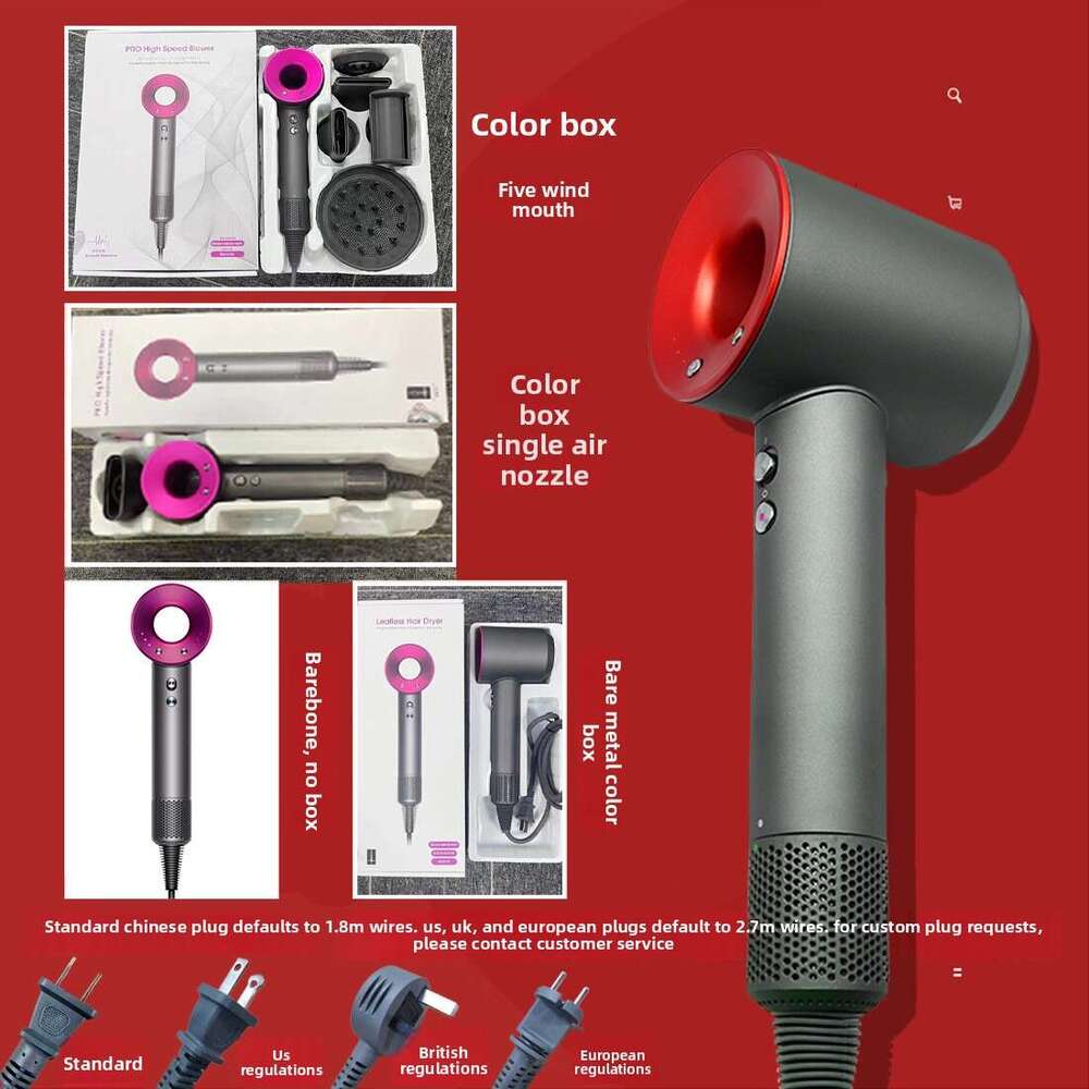 2025New Professinal Leafless Hair Dryer Personal Hair Care Styling Negative Ion Tool Hair Care Quick Dry Home Powerful Hairdryer