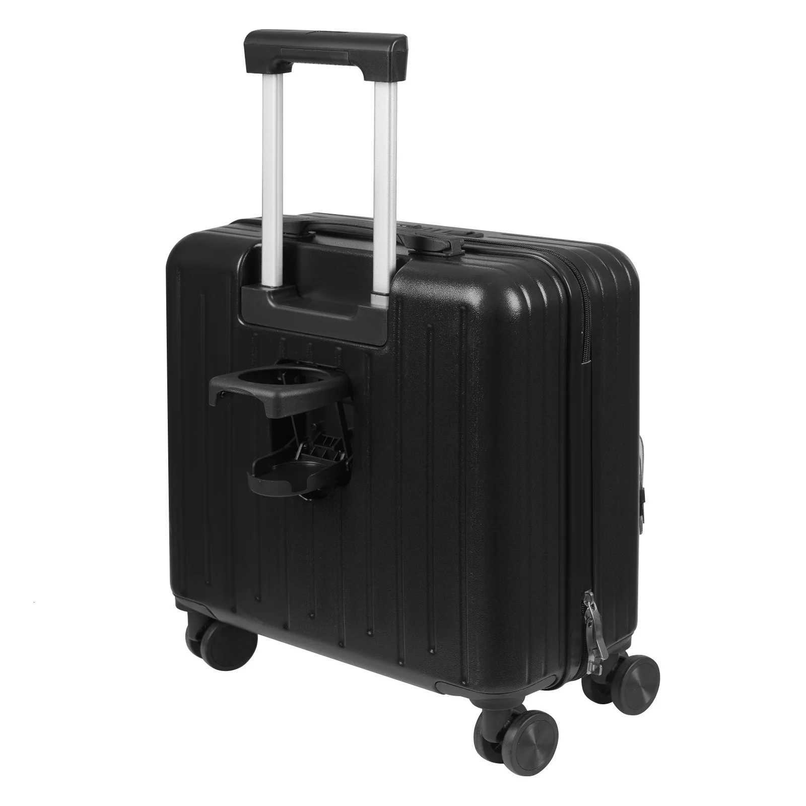 18 Front Opening Airline Trolley Box Boarding Suitcase with Passcode LockTravel Luggage Suitcase for Men and Women Z250905
