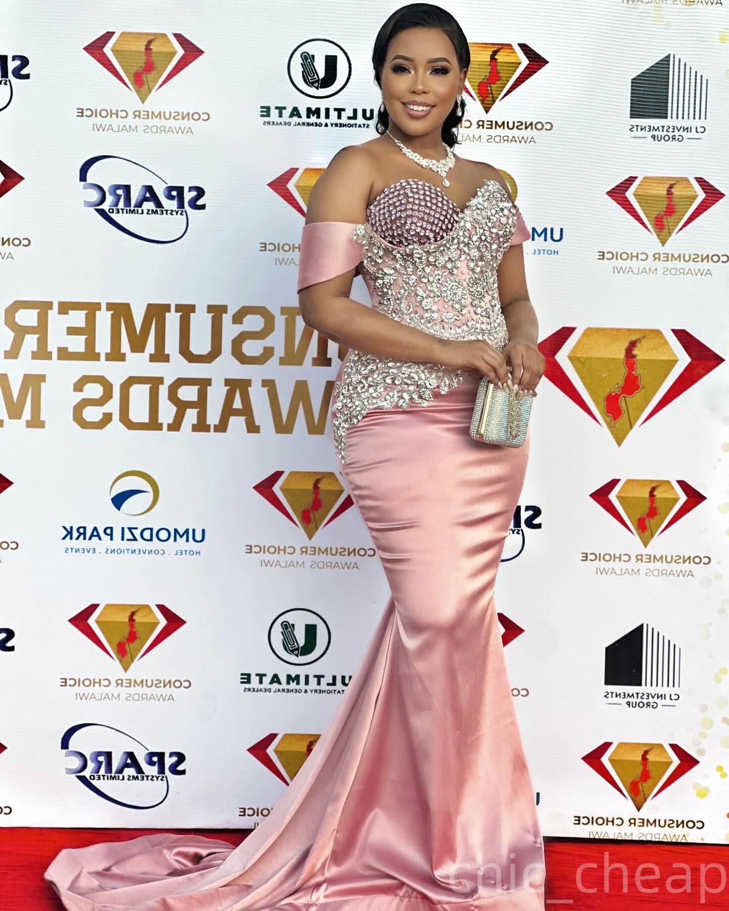Aso Ebi Mermaid Pink Prom Dresses 2025 Beaded Crystals Satin Sweetheart Evening Formal Party Second Birthday Engagement Gowns Plus Size Dress For Spec