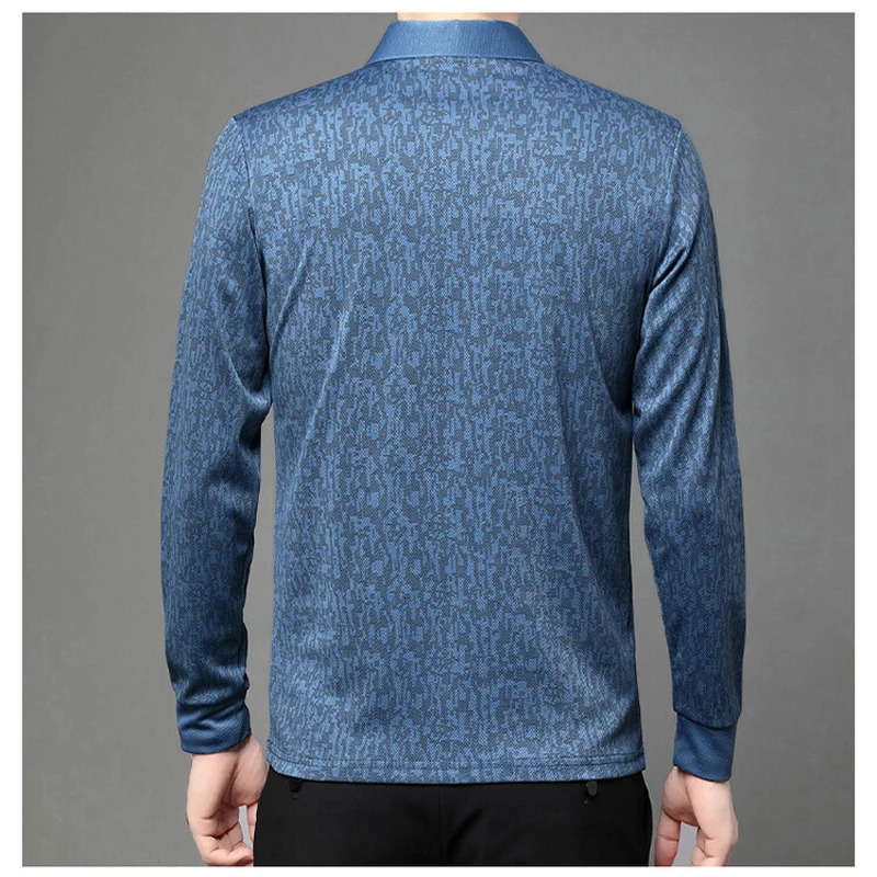 Spring and Autumn Business Leisure Fusion Golf Polo Collar Long Sleeve Mens Top Tshirt 250905