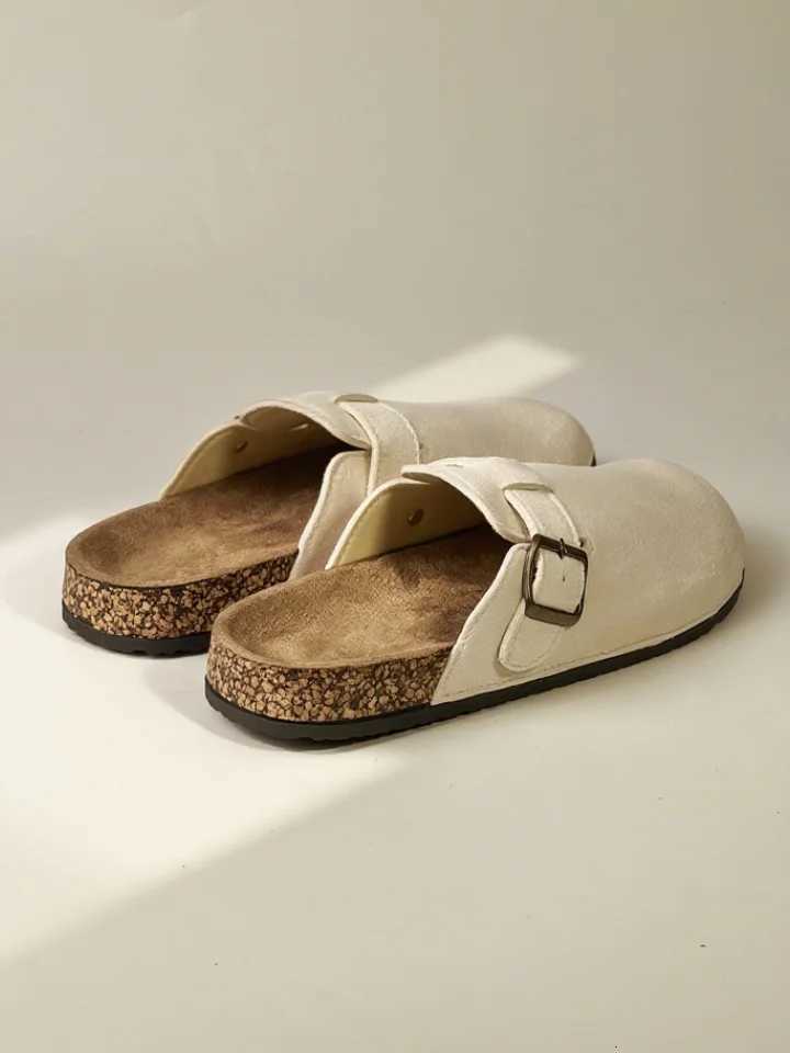 2025 new autumn ont> womens shoes semipack slippers wear flat lazy slippers over the wear W250905
