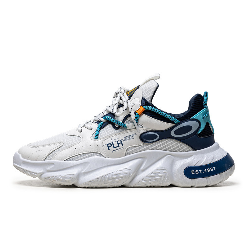 Free shipping of new sports, casual, breathable, height increasing dad men's trendy moral training shoes, and loafers