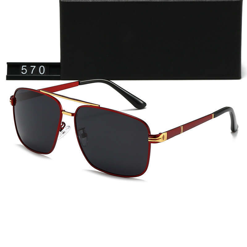 New Men's Polarized Square Frame Fashion Trend Casual Travel Leisure Sunglasses 570 84c