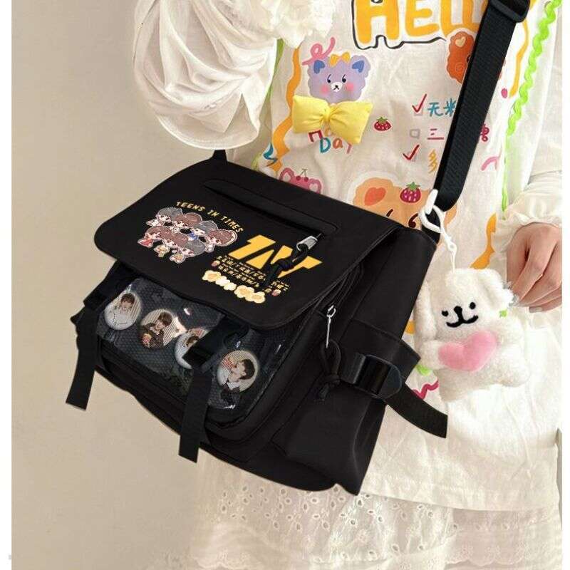 Times Youth League Crossbody Boys Girls, Large Capacity Tutoring for Primary and Secondary School Students, High-Value Lightweight Versatile Pain Bag