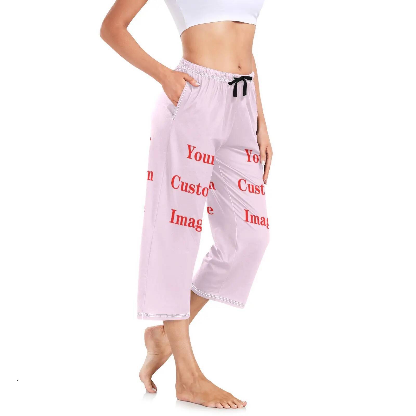 Women Spring Sleep Bottoms Wide Leg Pants Autumn Causal Summer Brand New Home Female Pamas Sleepwear Customized images