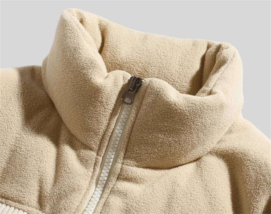 Corduroy Puffer Thicken Parka Bubble Men Oversized Haruku Hip Hop Padded Jacket Zip Up Patchwork Down Coat