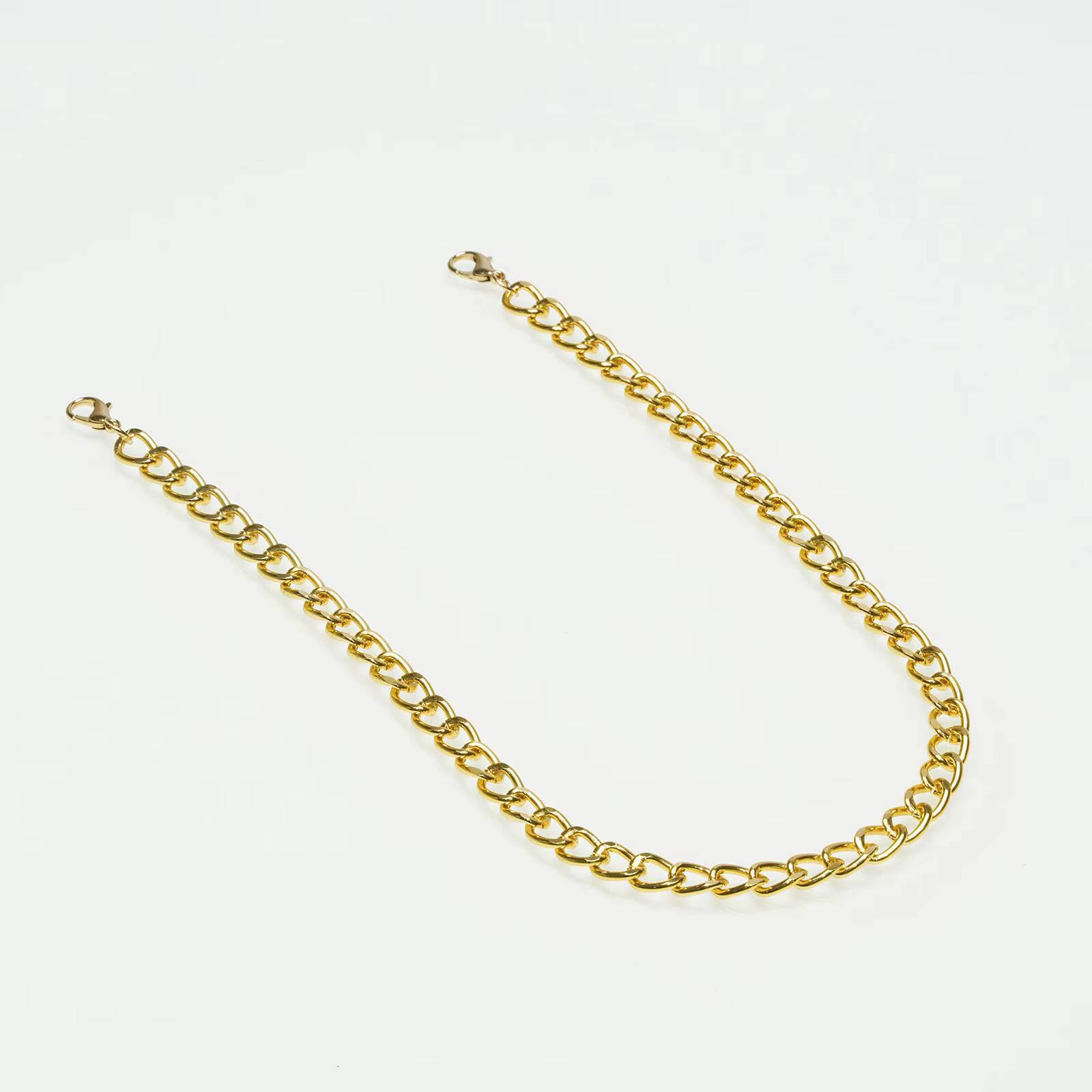 Mens Gold Plated 13 Cuban Chain SixSided HipHop Jewelry Alloy Link Clavicle Necklace Trendy Ins Cuban Grinding Chain