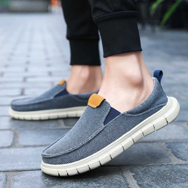 Fashion Men Driving Shoes Summer Canvas Shoes Breathable Comfortable Outdoor SlipOn Walking Sneakers Classic Loafers For Men Z250905