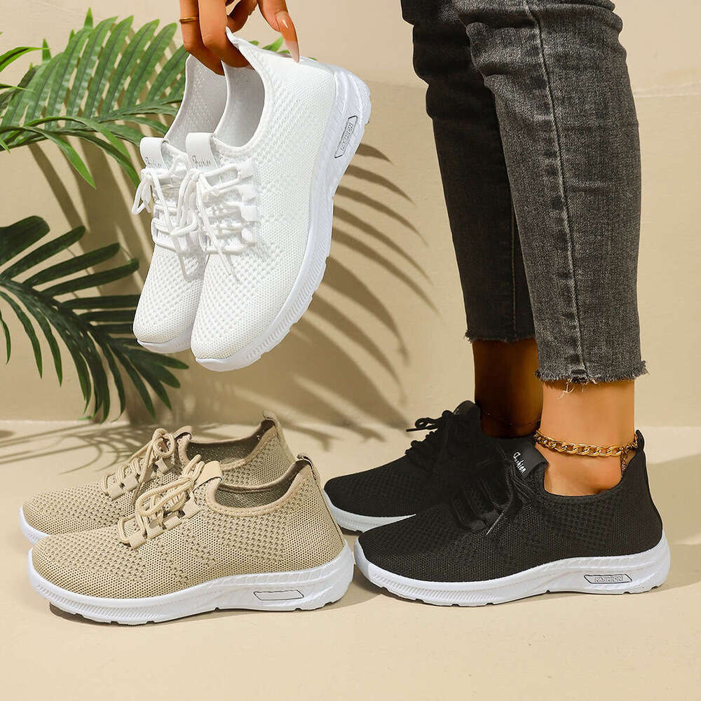 36-41 Large Size Summer New Fashion Casual Sneakers Single Designer Shoe Flyknit Women's Shoes