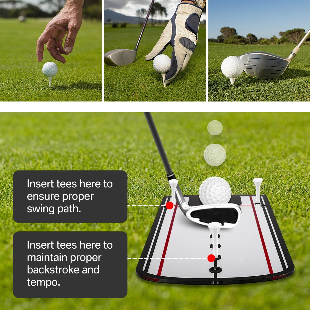Golf Putting Practice Mirror Alignment Training Aid Putter Eye Line 250906