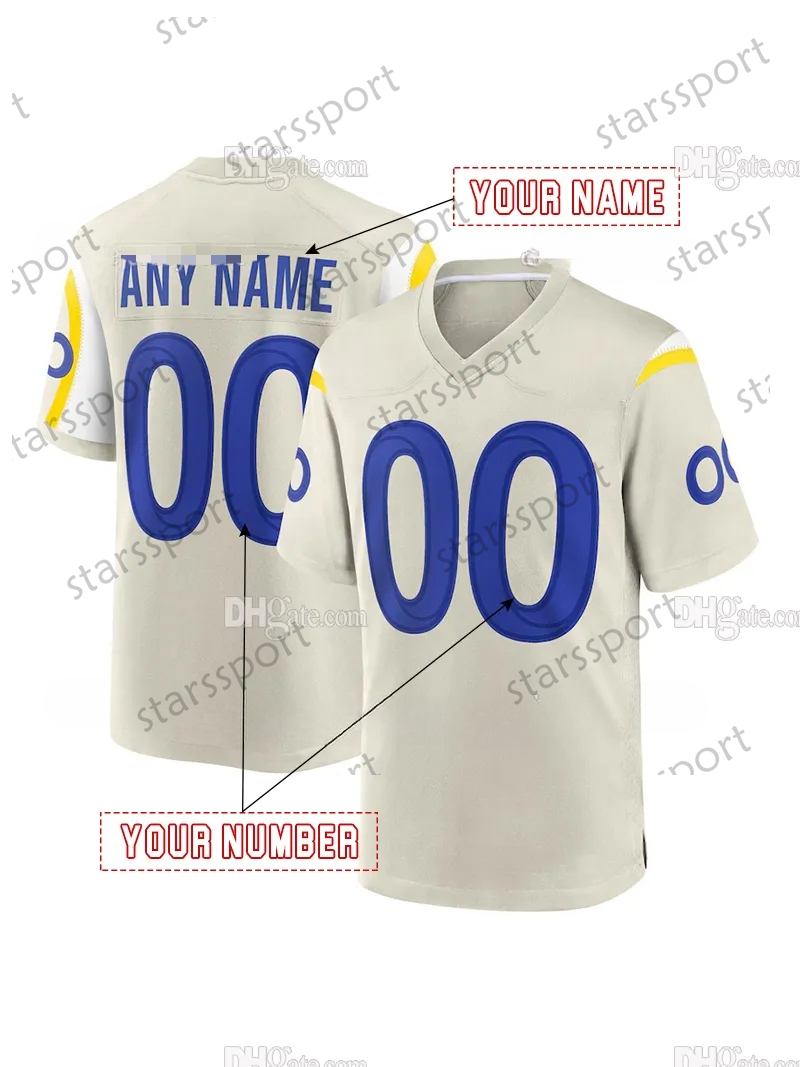 Custom 2025 Rivalries jersey Matthew Stafford Kyren Williams Aaron Donald Puka Nacua avante Adams Christian Rozeboom Jaylen McCollough Stetson Bennett