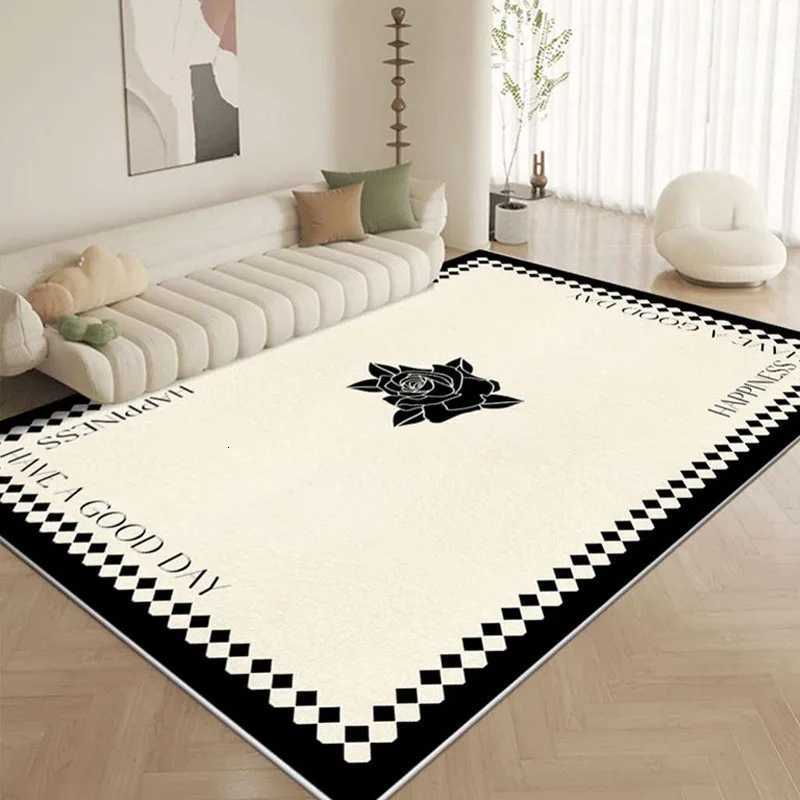 Luxurious VIKAMA 1PC Small Fragrant Cashmere Carpet Floor Mat NonSlip Bed Blanket For Home Bedroom Living Room Sofa Coffee Table Blanket Y250906