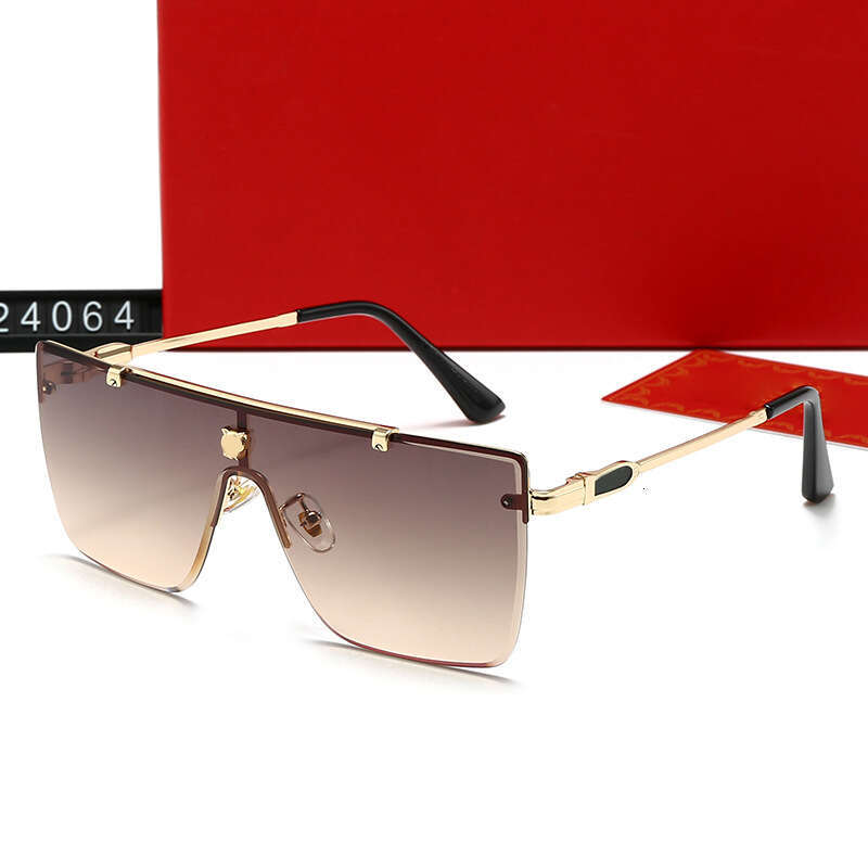 New Frameless Large for Men and Women, Stylish Personality Glasses, Fashionable Women's Sunglasses 24064 ea9