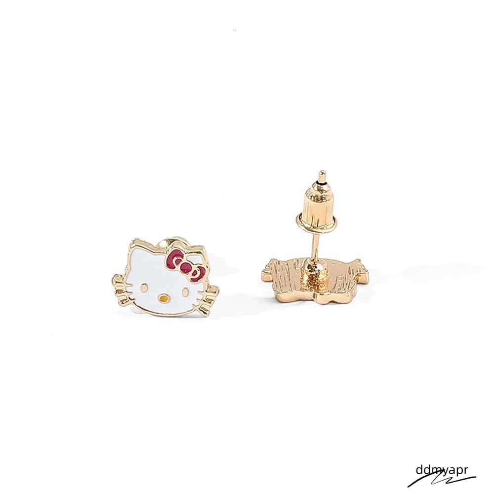 Charming Kitty Jewelry Set - Cute Animal Stud Earrings And Pendant Necklace For Ddmydec Children's Festive Gifts