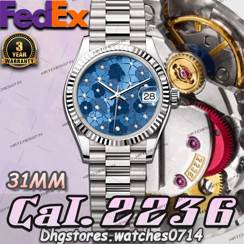 Lady's Watch Designer Watches Luxury Watch Top Quality GS Factory 31MM Cal.2236 Movement Mechanical Watch 904L Sapphire Glass Waterproof 100M Send Fedex Full Set