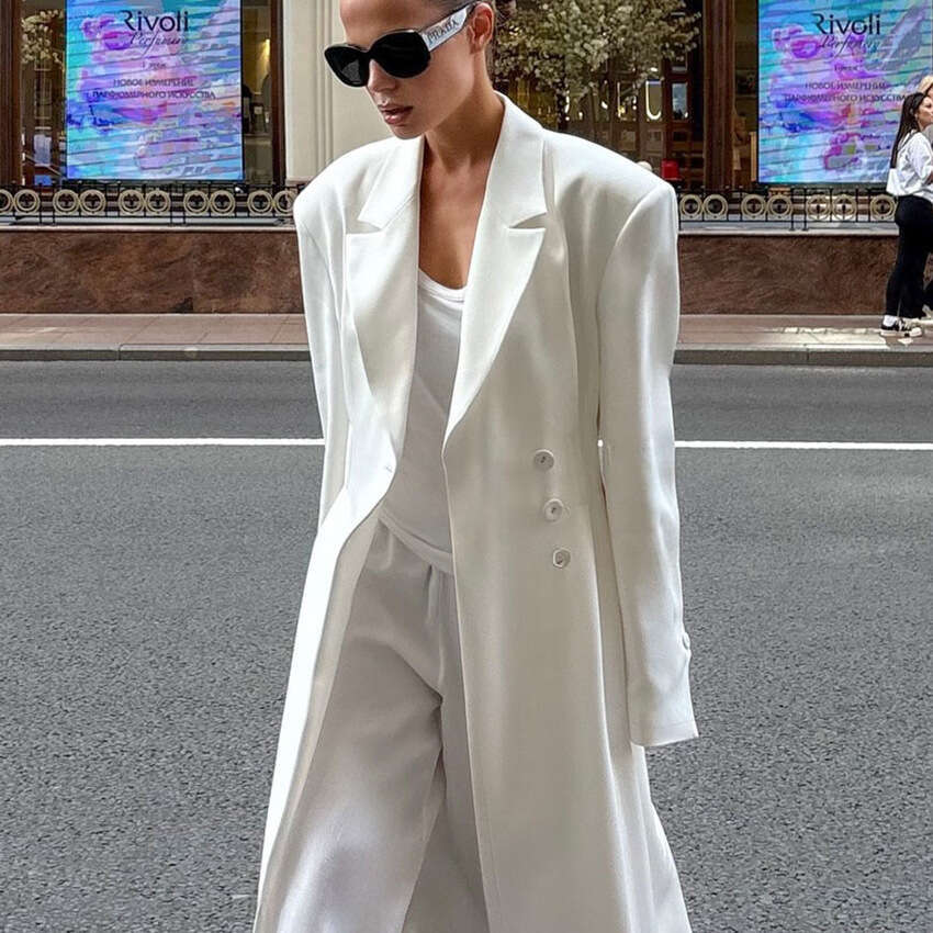 Autumn Winter New High-End Sleeve Waist-Cinching Long Trench Coat Design Sense Elegant Fashion Commuting B3