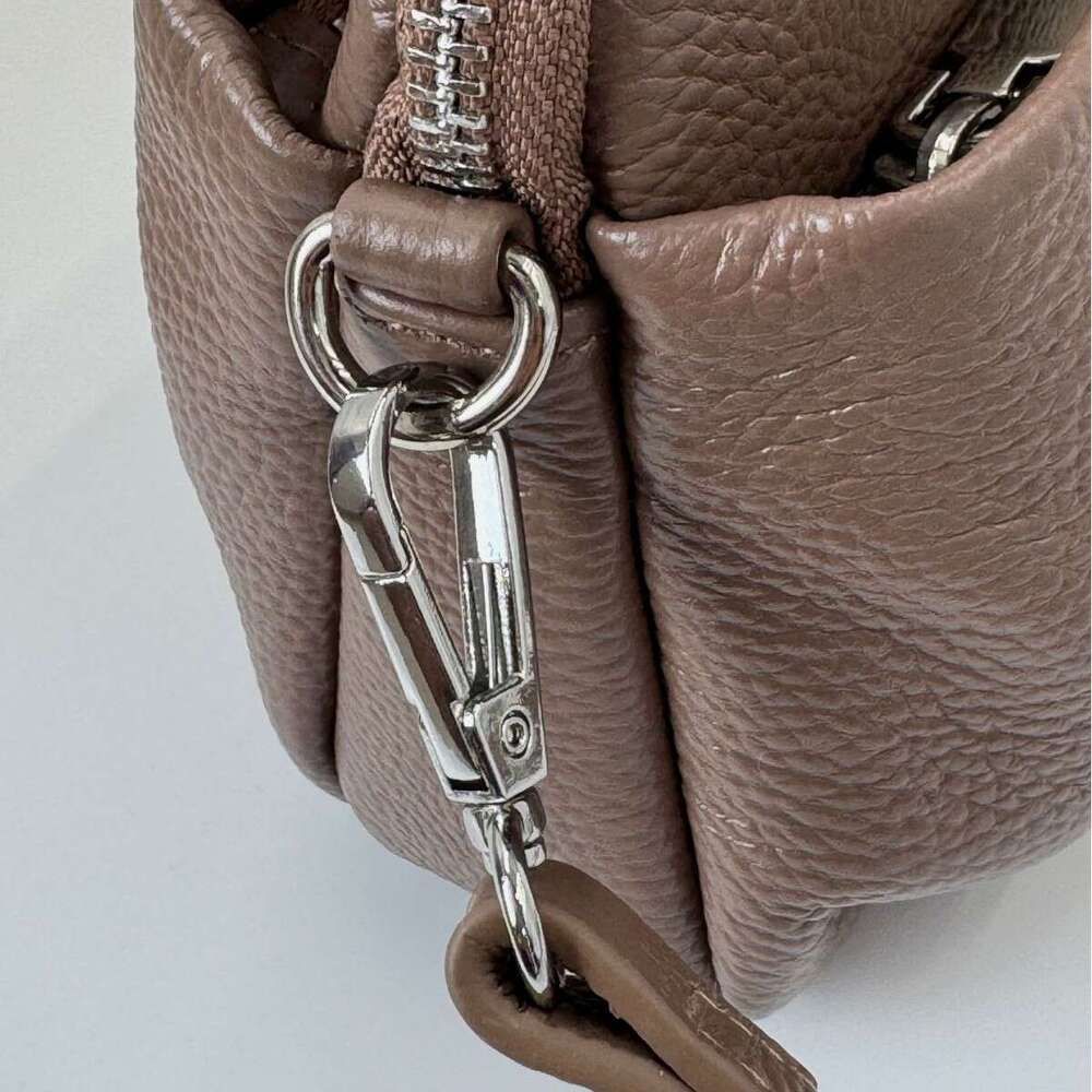 Guangzhou Genuine Leather Women's Simple Coin Purse Shell Phone Top Layer Cowhide Summer Single Shoulder Crossbody Large Capacity Bag