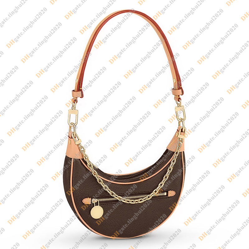 Ladies Fashion Casual Designe Luxury Loop Bag Shoulder Bag Crossbody Chain Bag Top Handbag Bag Totes Handbag TOP Mirror Quality M81098 Pouch Purse