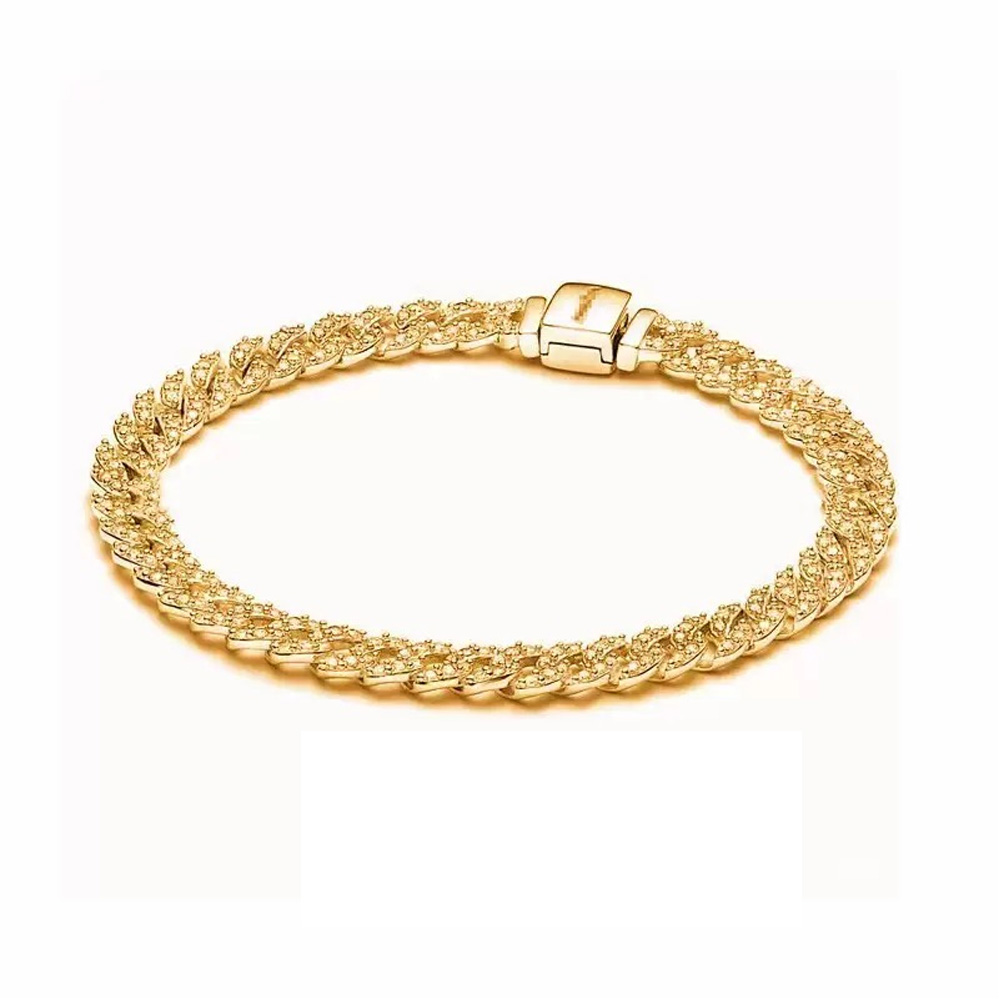 Designer Bracelet Authentic Plated Heart Bracelets Chain Fit PAN Charms Bangle Bracelet Women Children Christmas Gifts 55768