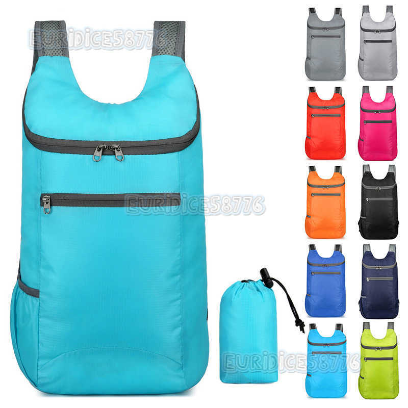 New Outdoor Folding Bag Lightweight Anti Splash Travel Bag Fitness Sports Backpack Large Capacity Gift Backpack H250906