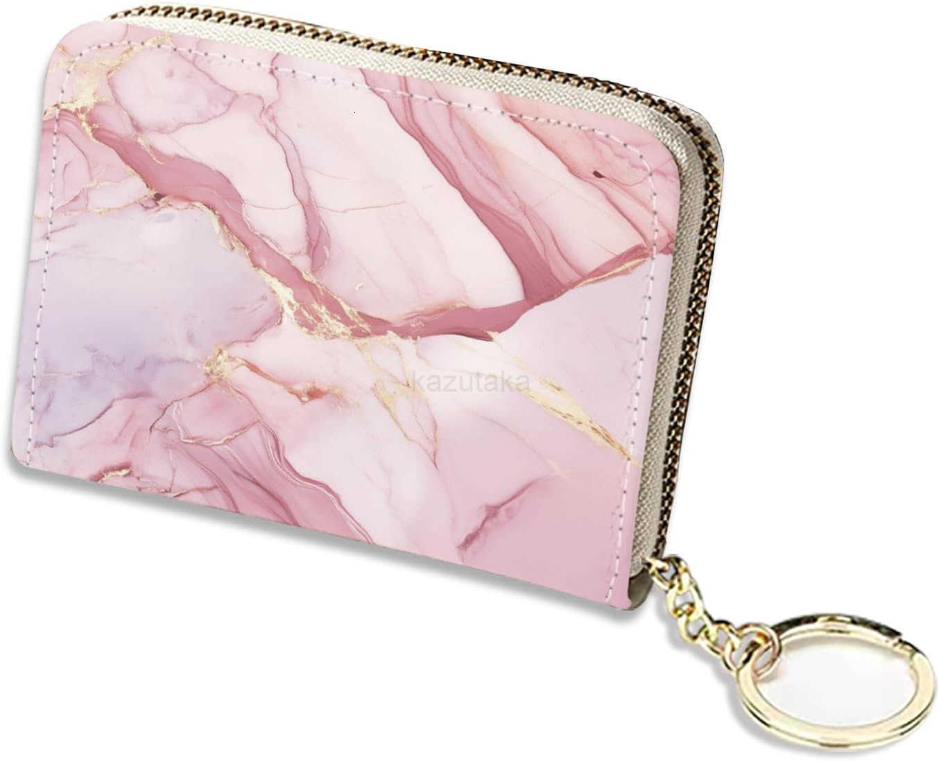 Holder Stylish RFIDBlocking Womens Slim Wallet Perfect for Business and Everyday Use Keep Your Belongings Safe and Organized Pink Marble Z250906