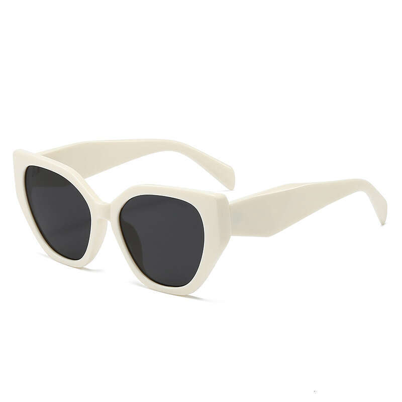 New Style Personality Large Frame Cat Eye Korean Version Hip Hop Sweet UV Protection Sunglasses 2312 c37