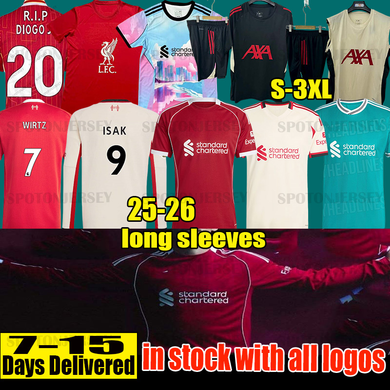 liv erpoolf jersey 25 26 DIOGO JOTA MAC ALLISTER liver p ooll ALEXANDE liver pudlian R-ARNOL D LUIS DIAZ jersey DARWIN SZOBOSZLAI liv erpoolf lfc LVP 2025 2026 home away