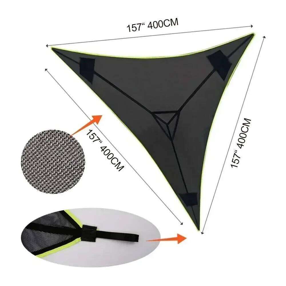 Portable Hammock Anti-Rollover Camping Triangle Bed Wear Resist Convenient Hanging Tree Tent For Hiking Travel 4M/2.8M