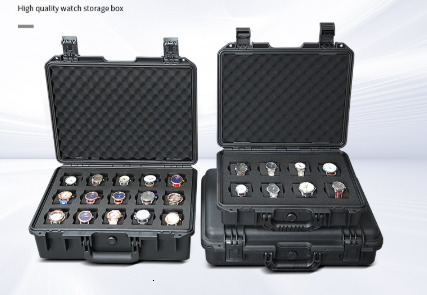 3468152432 Slot Abs Plastic Watch Case Portable Waterproof Watch Case Is Used To Store Watches Tool Box 240127