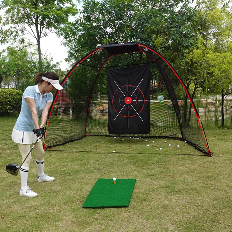 Golf Practice Pad 51X21cm Artificial Lawn Rubber Durable Cage Grass Swing Hitting Portable Training Mat 250906