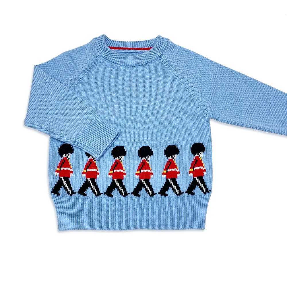 Boys Pullover Sweater Baby Tops Spanish Toddler Knitted Cartoon Sweater Kids Knitting Pullovers Children Clothes Knitwear Unisex X250906